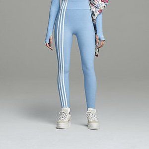 Adidas Ivy Park Blue 3-Stripes Terry Tights Size XS H21169